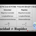 Cuáles son las 7 diferencias entre velocidad y rapidez