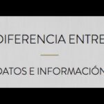 Cuáles son las diferencias claves entre datos e información